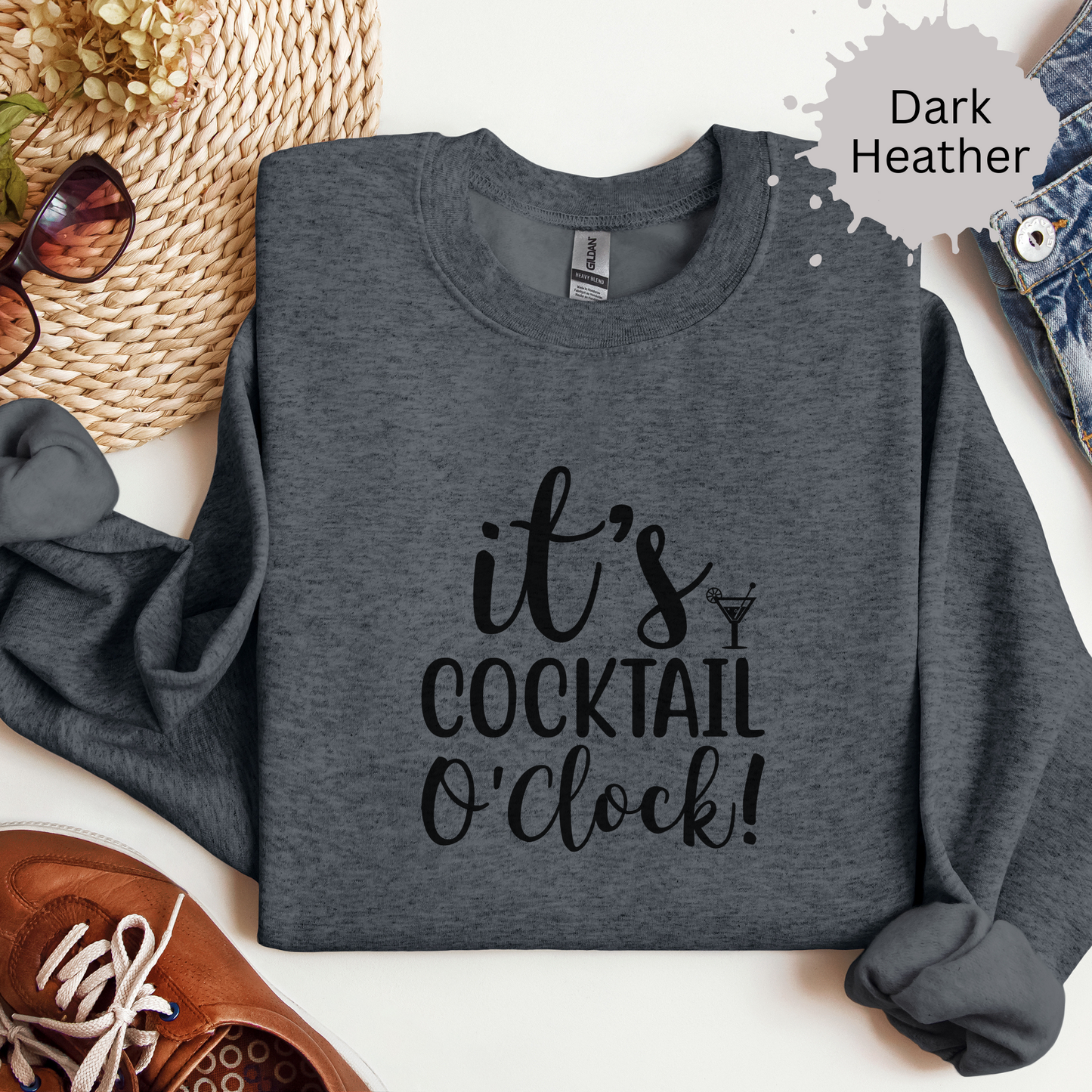 Time for Cocktails Crewneck Sweatshirt