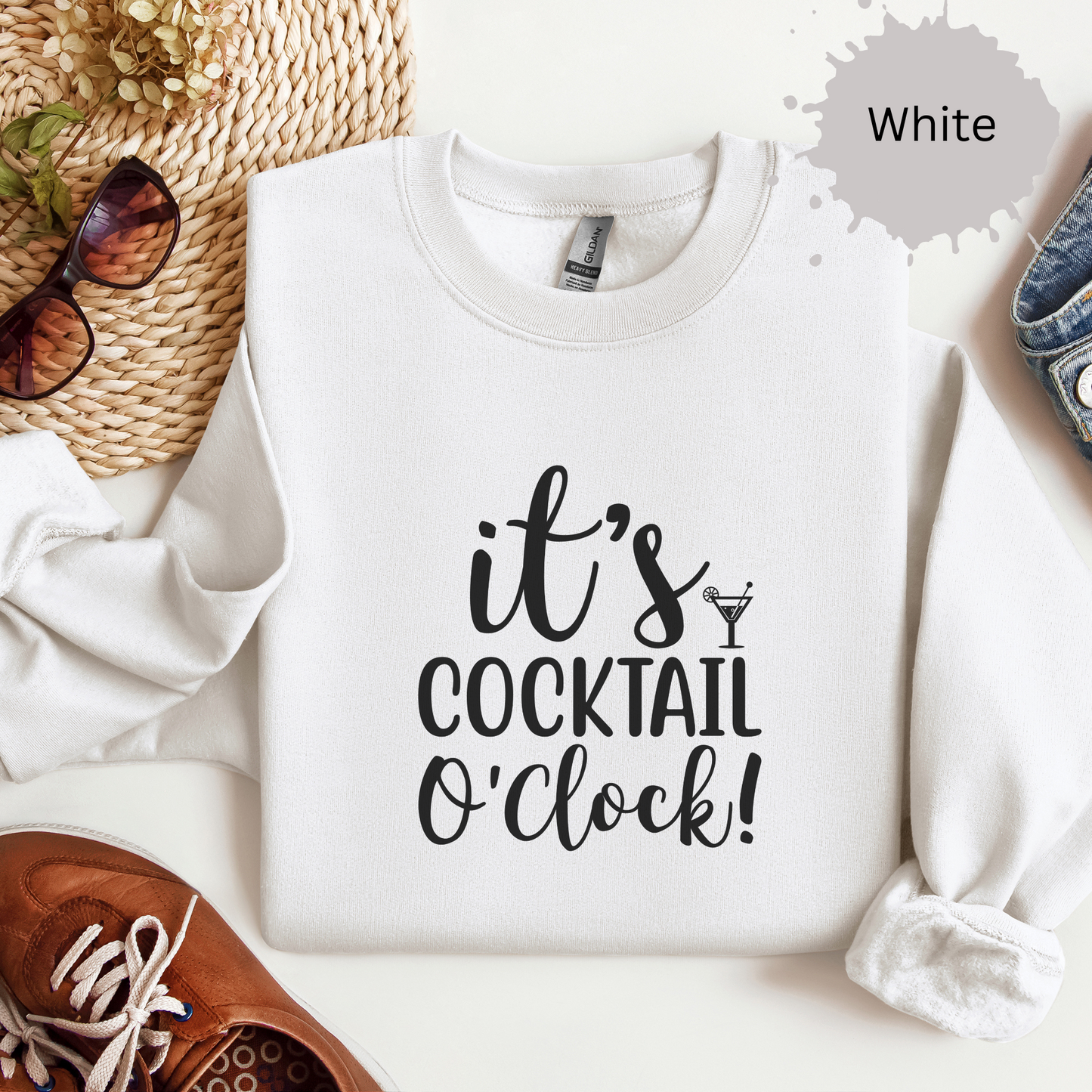 Time for Cocktails Crewneck Sweatshirt