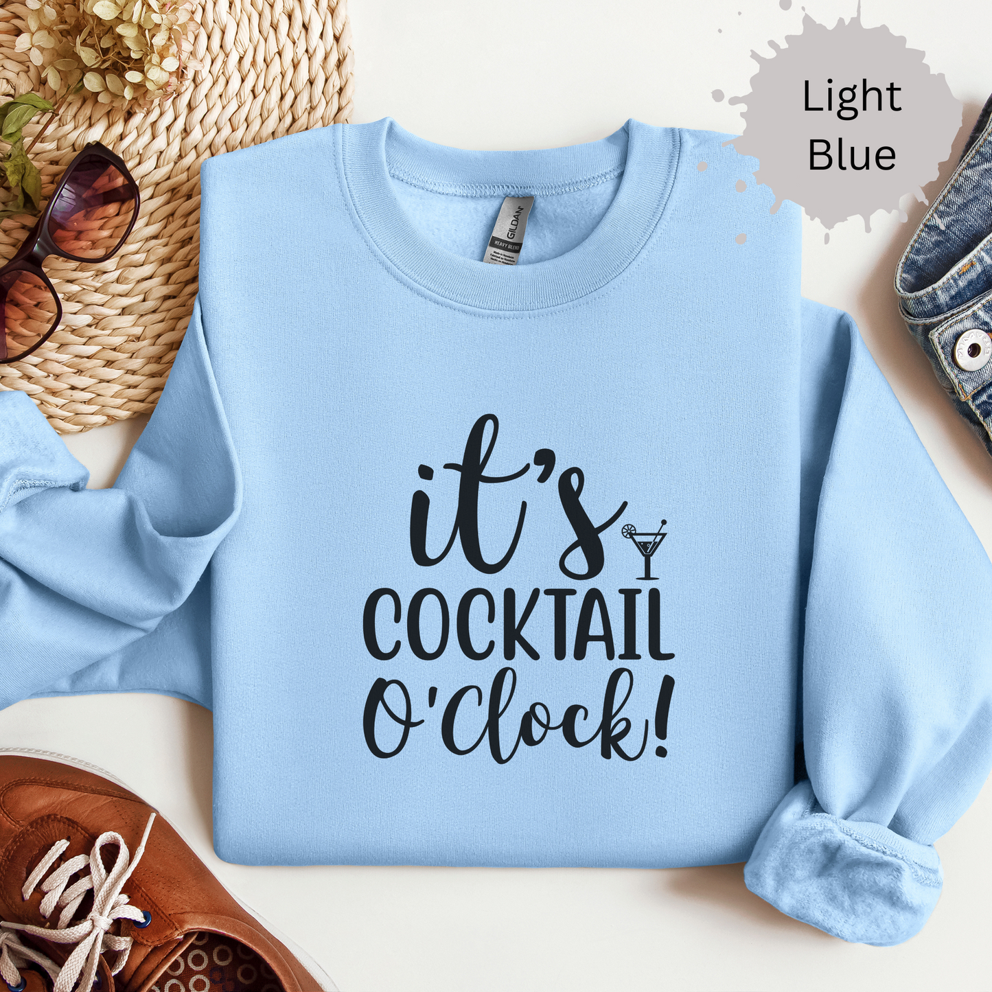 Time for Cocktails Crewneck Sweatshirt