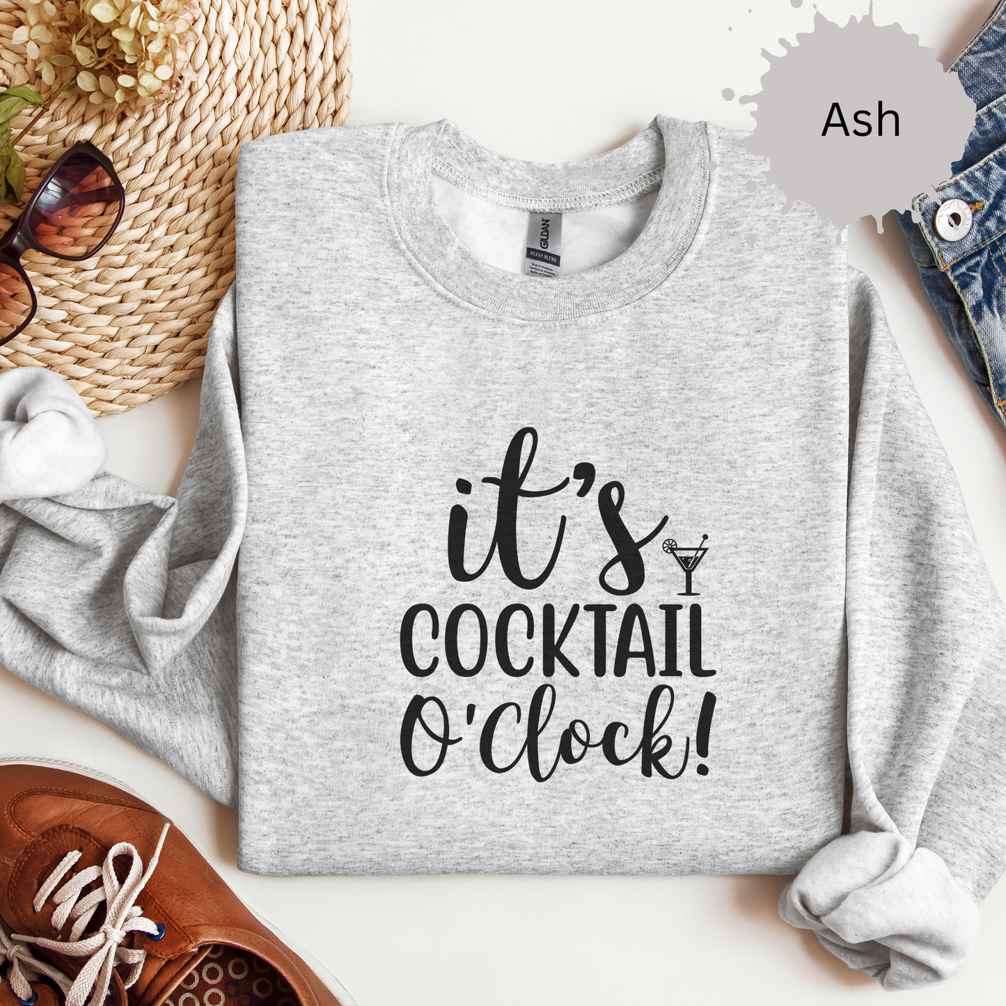 Time for Cocktails Crewneck Sweatshirt