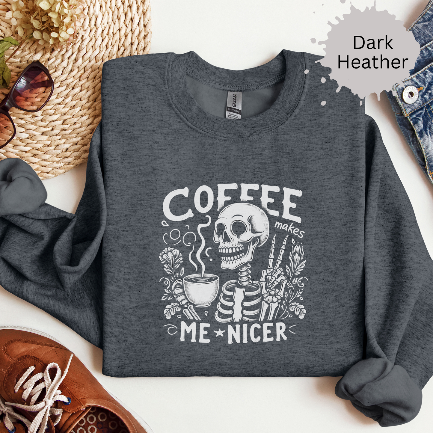 Nicer After Coffee Crewneck Sweatshirt