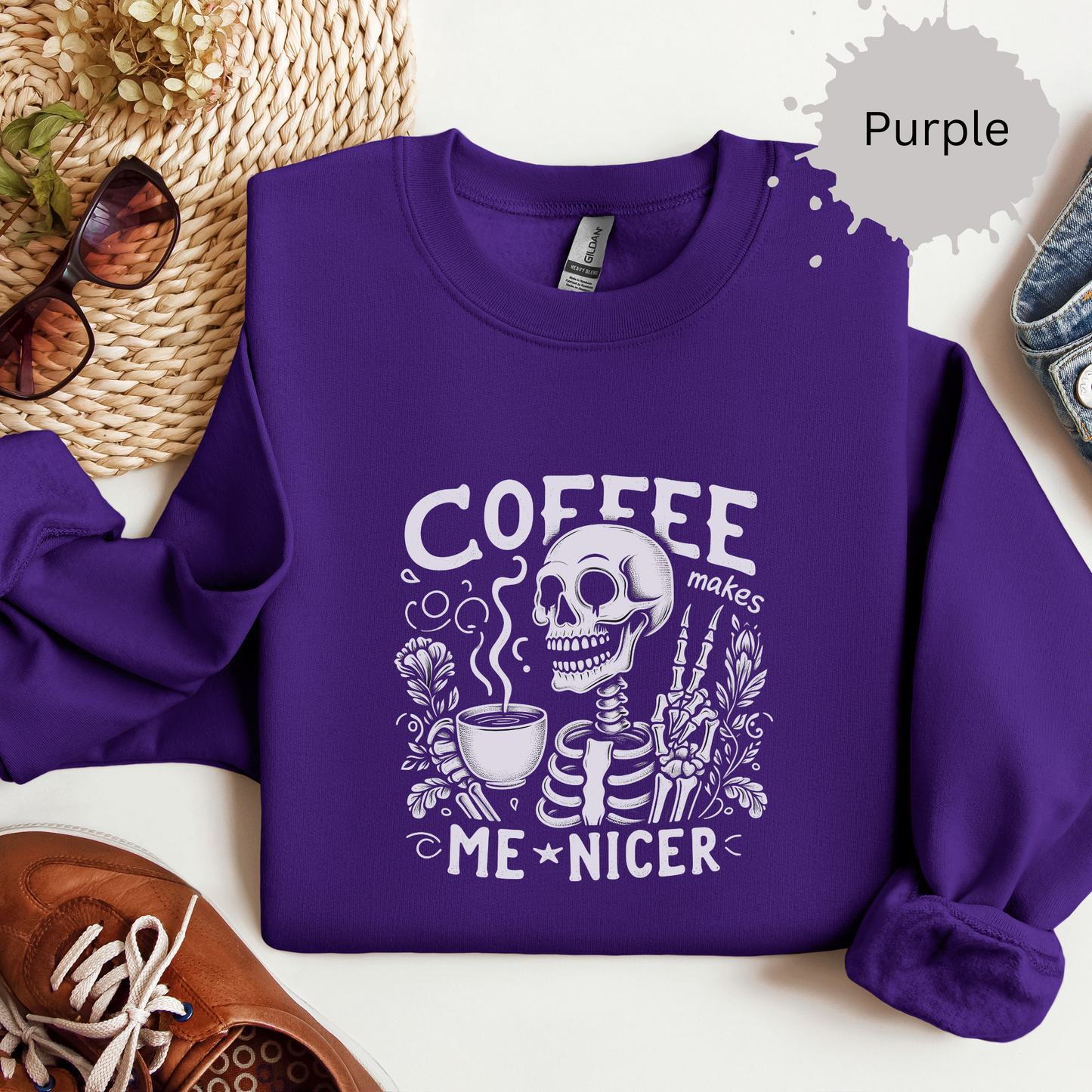 Nicer After Coffee Crewneck Sweatshirt