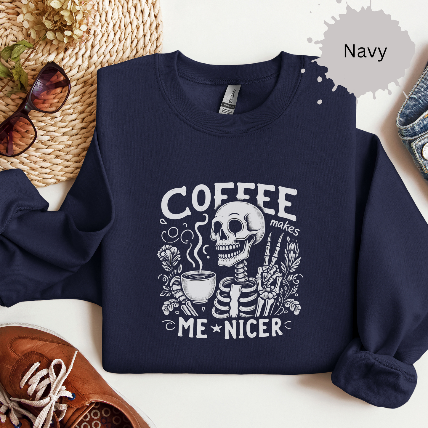 Nicer After Coffee Crewneck Sweatshirt