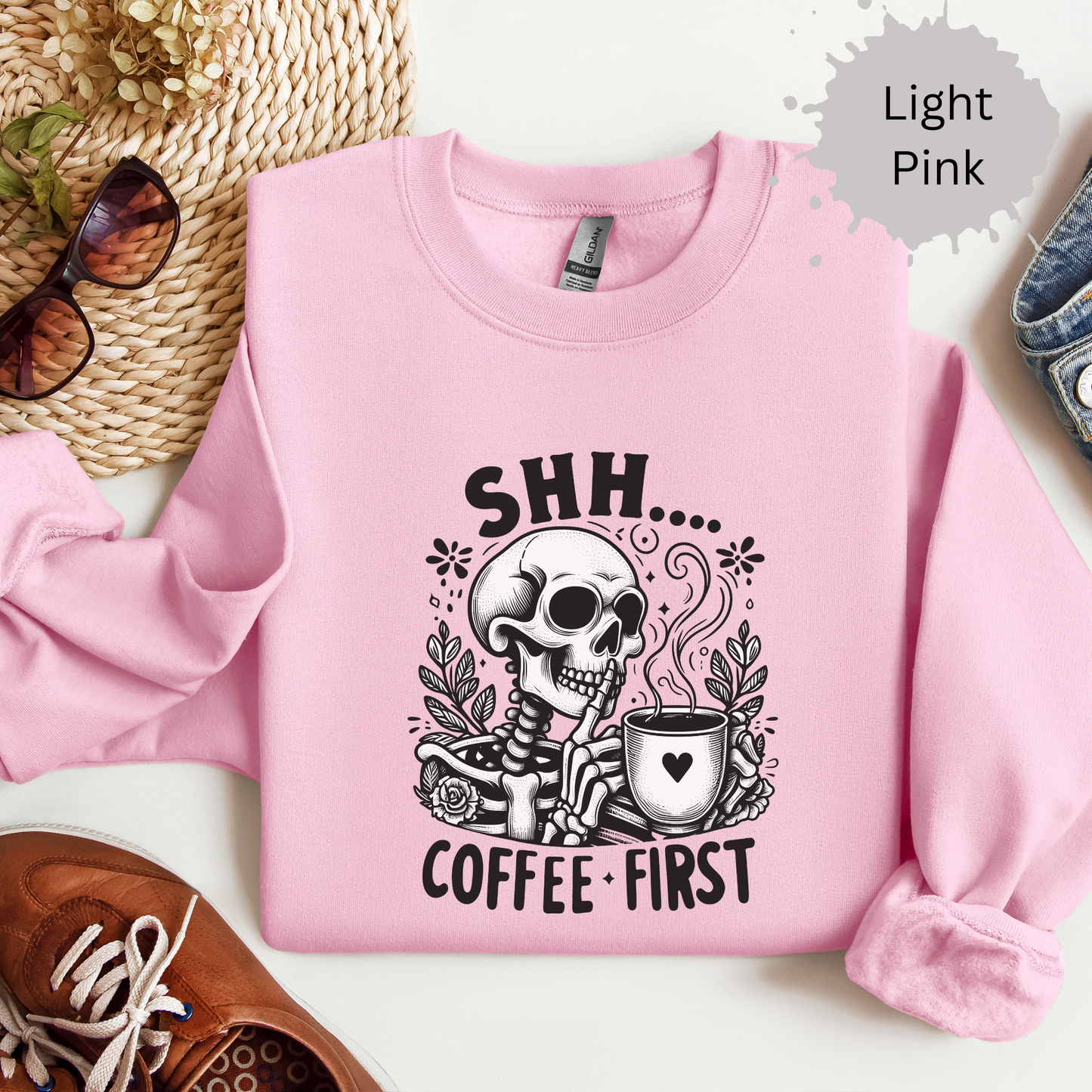 Coffee Before Conversation Crewneck Sweatshirt