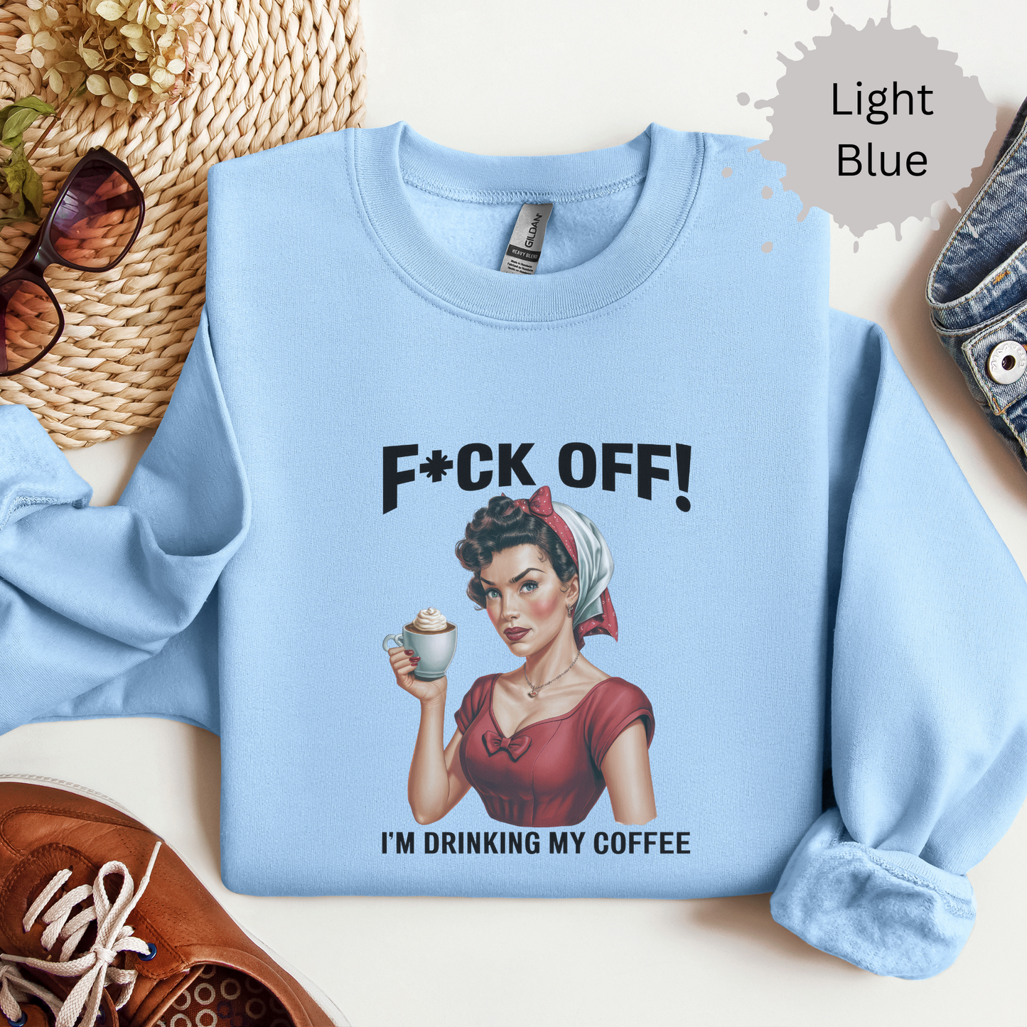 Back Off It’s Bean Time Crewneck Sweatshirt