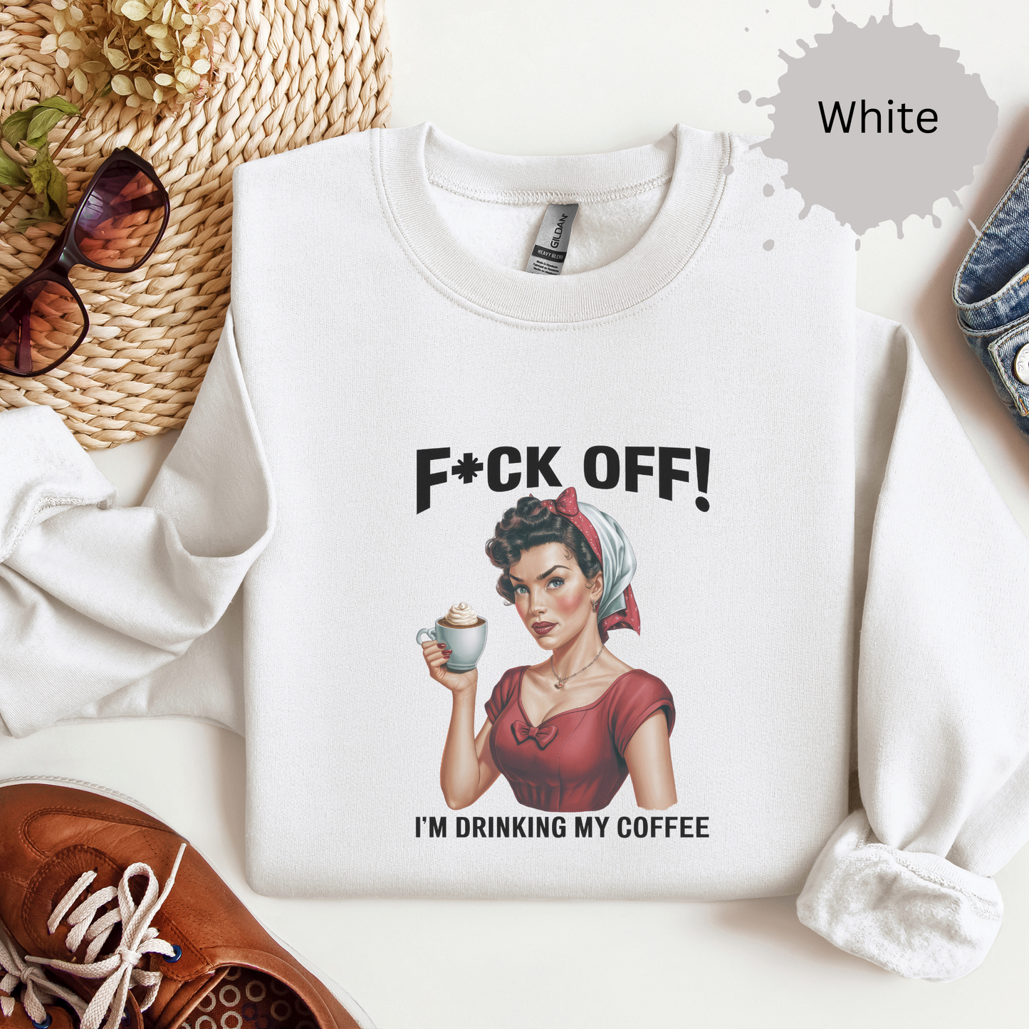 Back Off It’s Bean Time Crewneck Sweatshirt