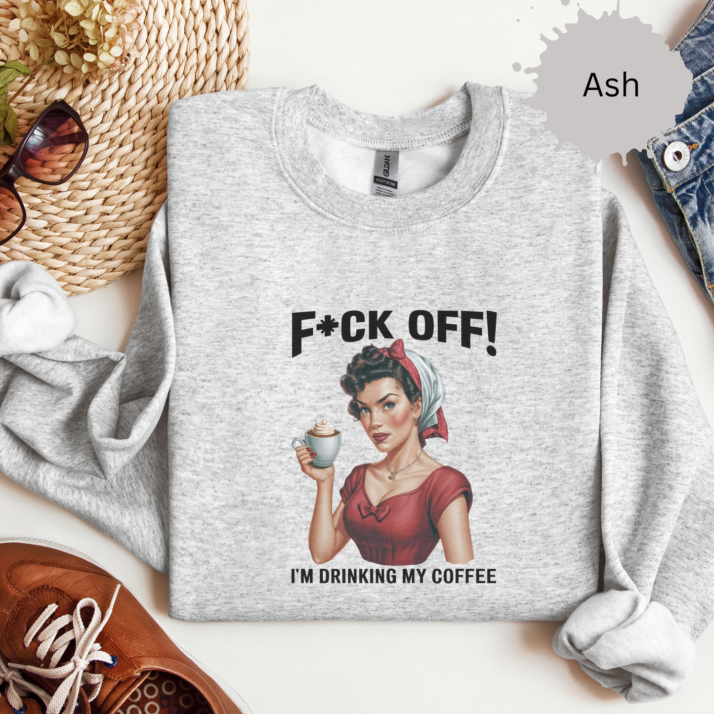 Back Off It’s Bean Time Crewneck Sweatshirt