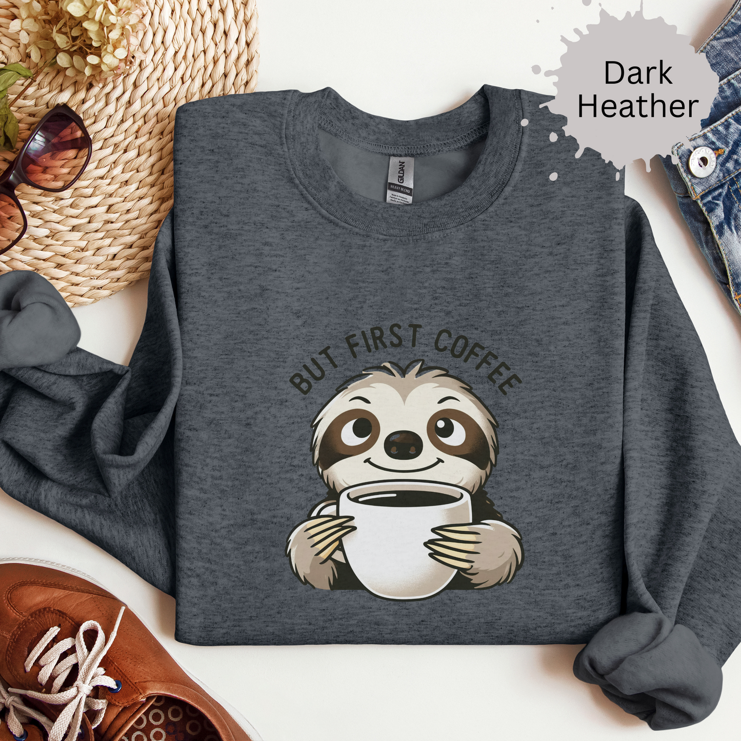 Caffeine Before Chaos Crewneck Sweatshirt