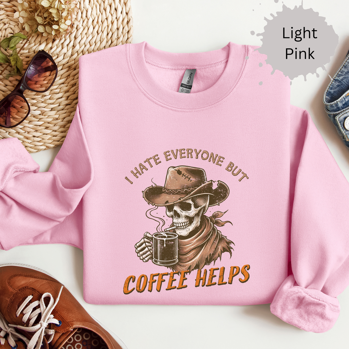 Caffeine Calms My Raging Soul Crewneck Sweatshirt