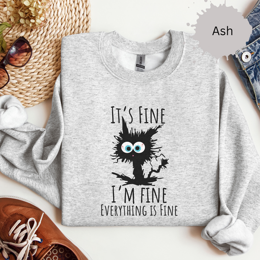 Fine Is My Default Crewneck Sweatshirt