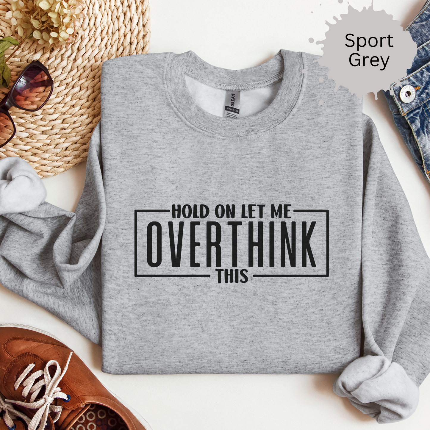 Overthinker On The Loose Crewneck Sweatshirt