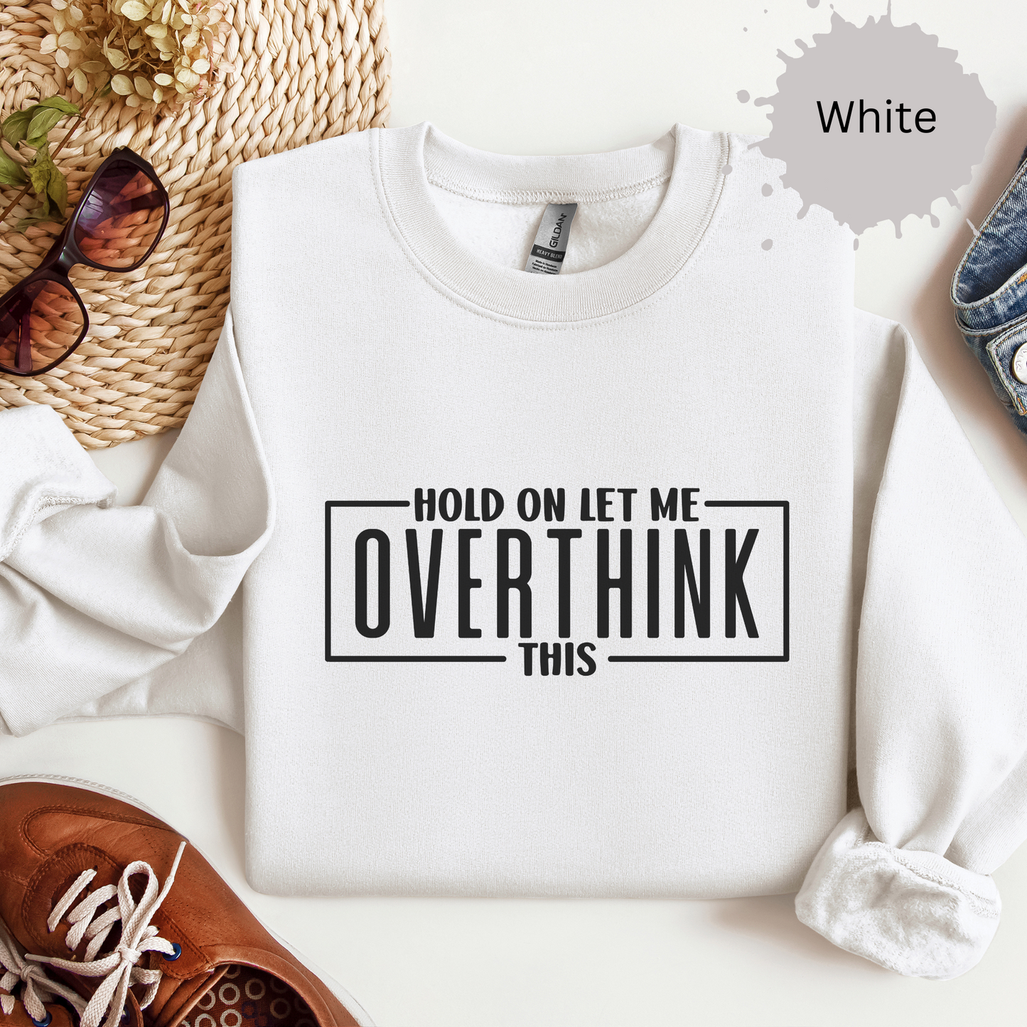 Overthinker On The Loose Crewneck Sweatshirt