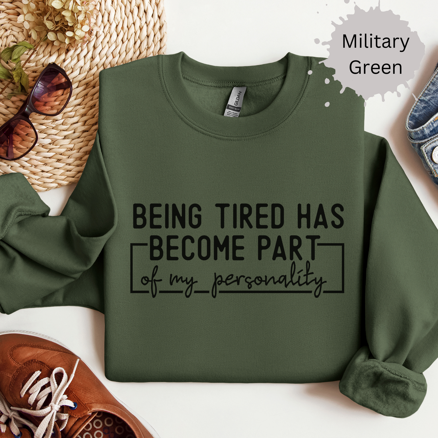 Tired But Still Fabulous Crewneck Sweatshirt