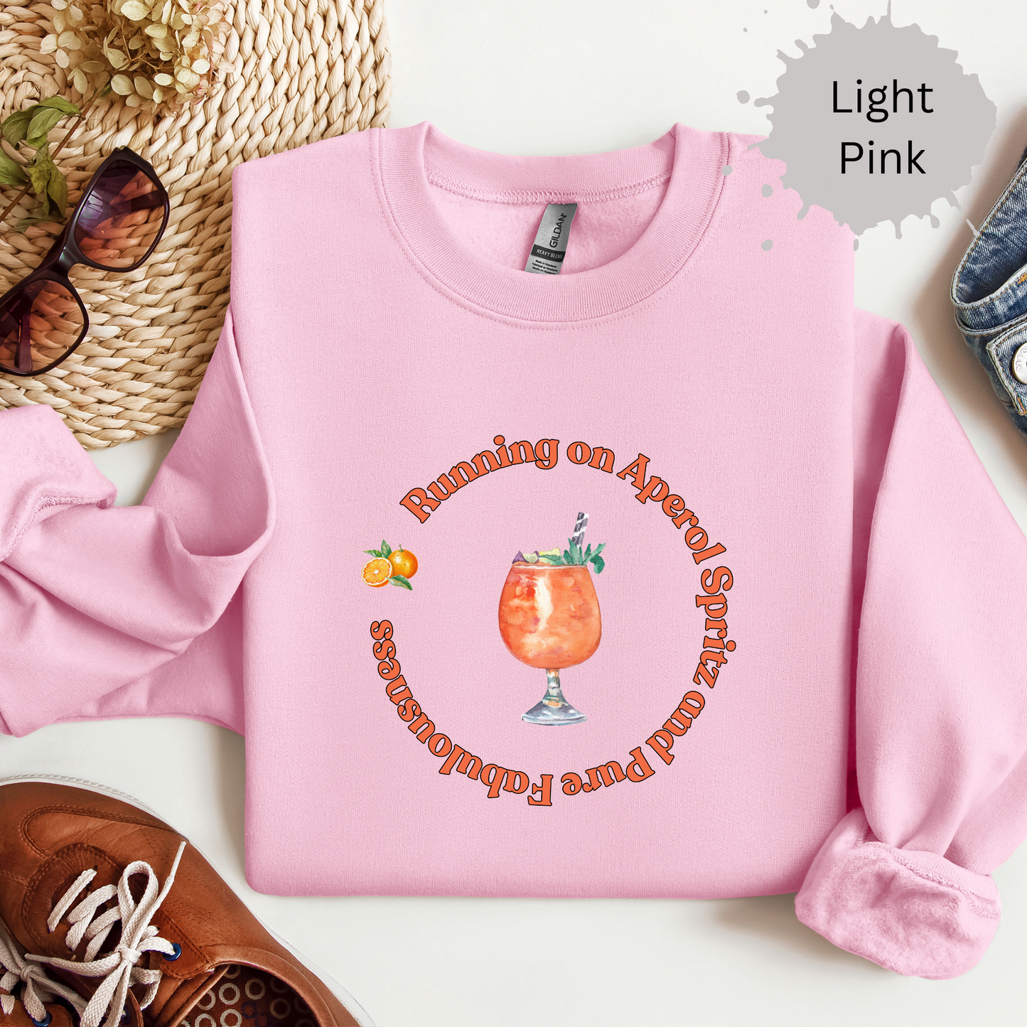 Aperol and Pure Fabulousness Crewneck Sweatshirt