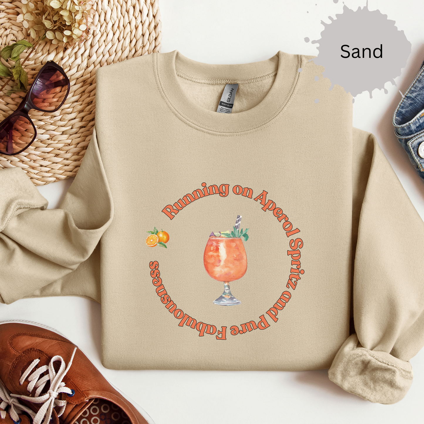 Aperol and Pure Fabulousness Crewneck Sweatshirt