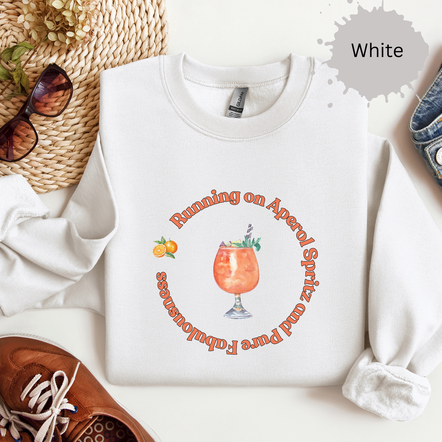 Aperol and Pure Fabulousness Crewneck Sweatshirt