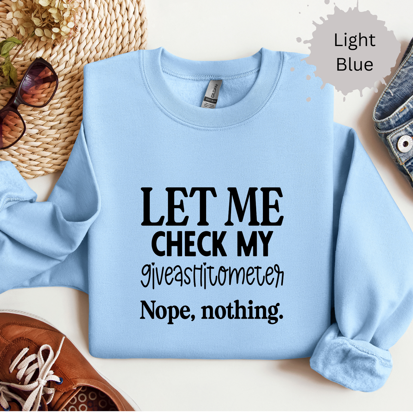 Giveashitometer Crewneck Sweatshirt