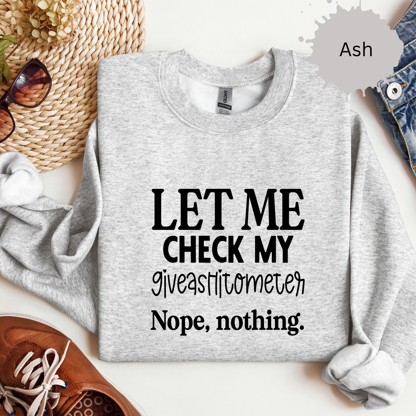 Giveashitometer Crewneck Sweatshirt