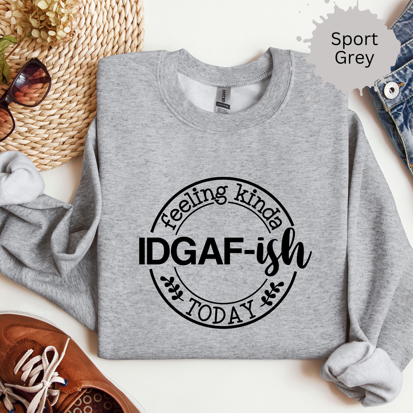 Feeling IDGAFish Today Crewneck Sweatshirt