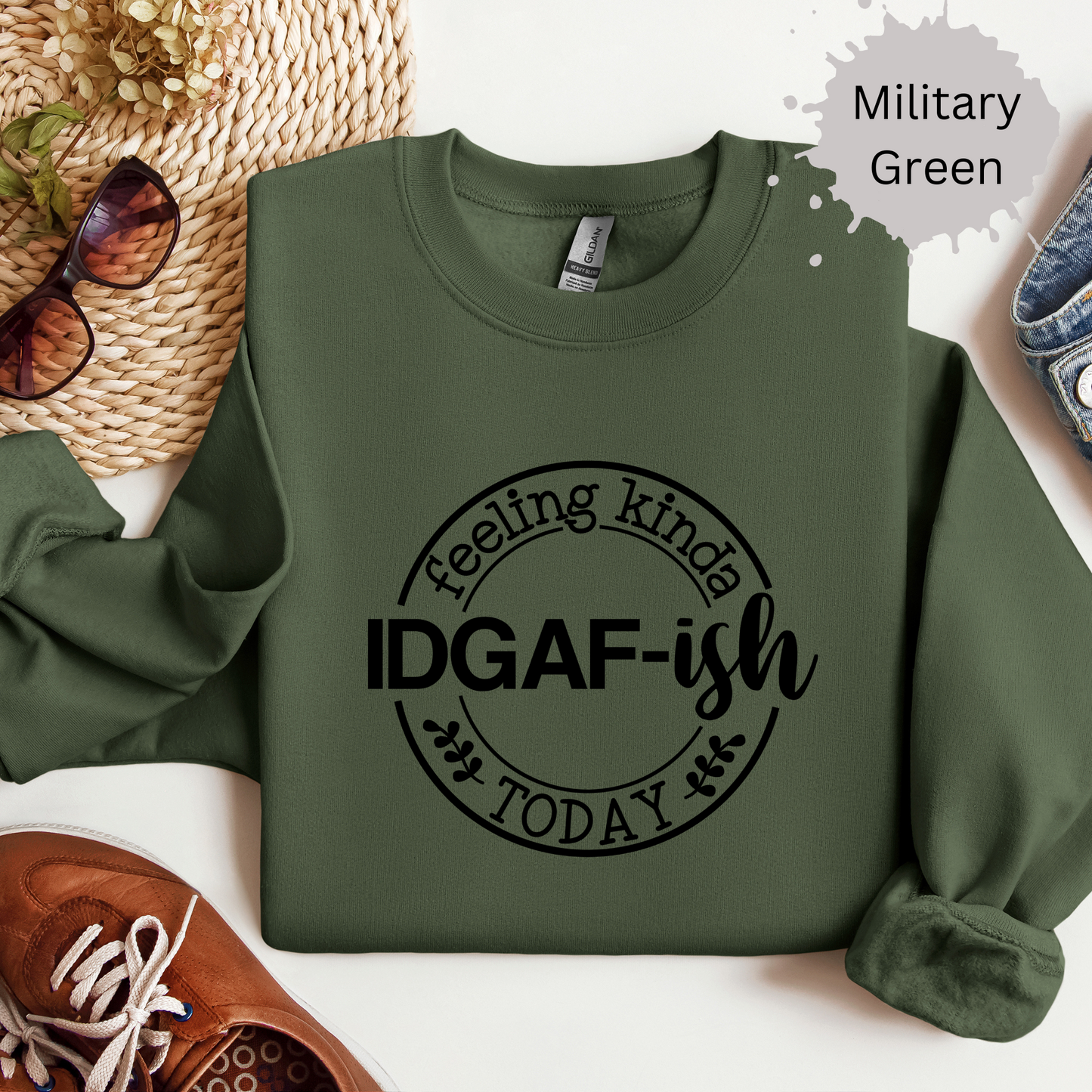 Feeling IDGAFish Today Crewneck Sweatshirt