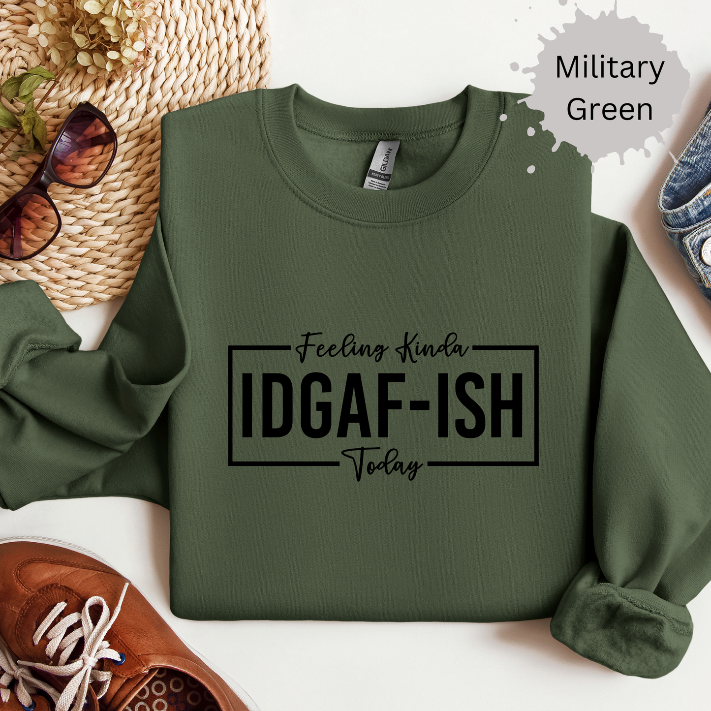 Feeling Kinda IDGAFish Today Crewneck Sweatshirt