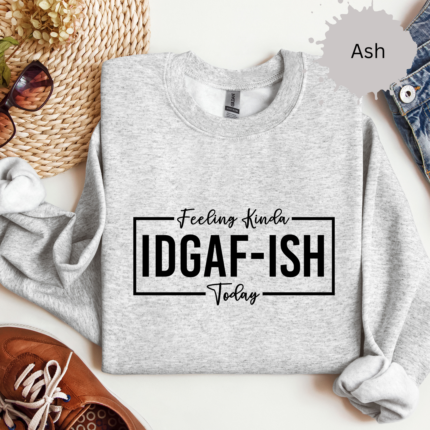 Feeling Kinda IDGAFish Today Crewneck Sweatshirt