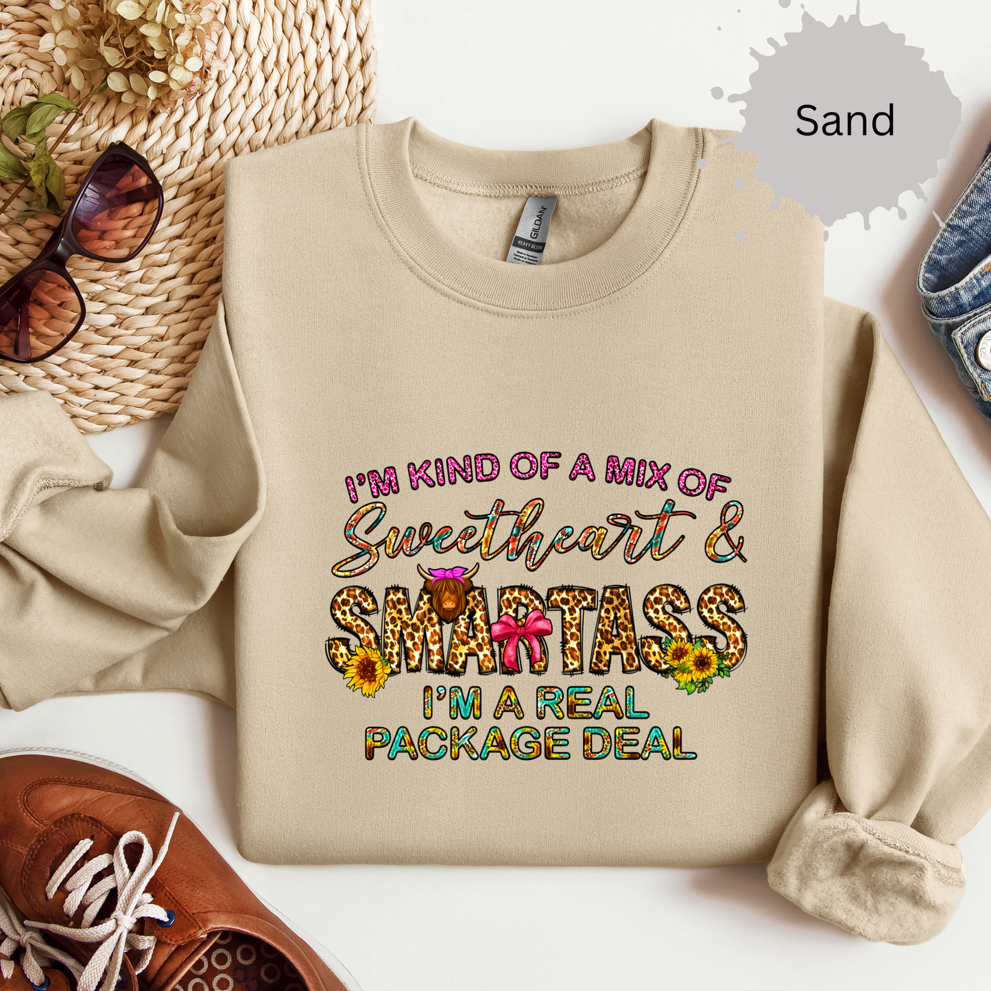 Sweet Smartass Crewneck Sweatshirt