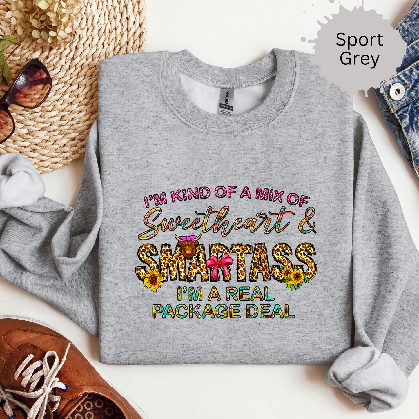 Sweet Smartass Crewneck Sweatshirt