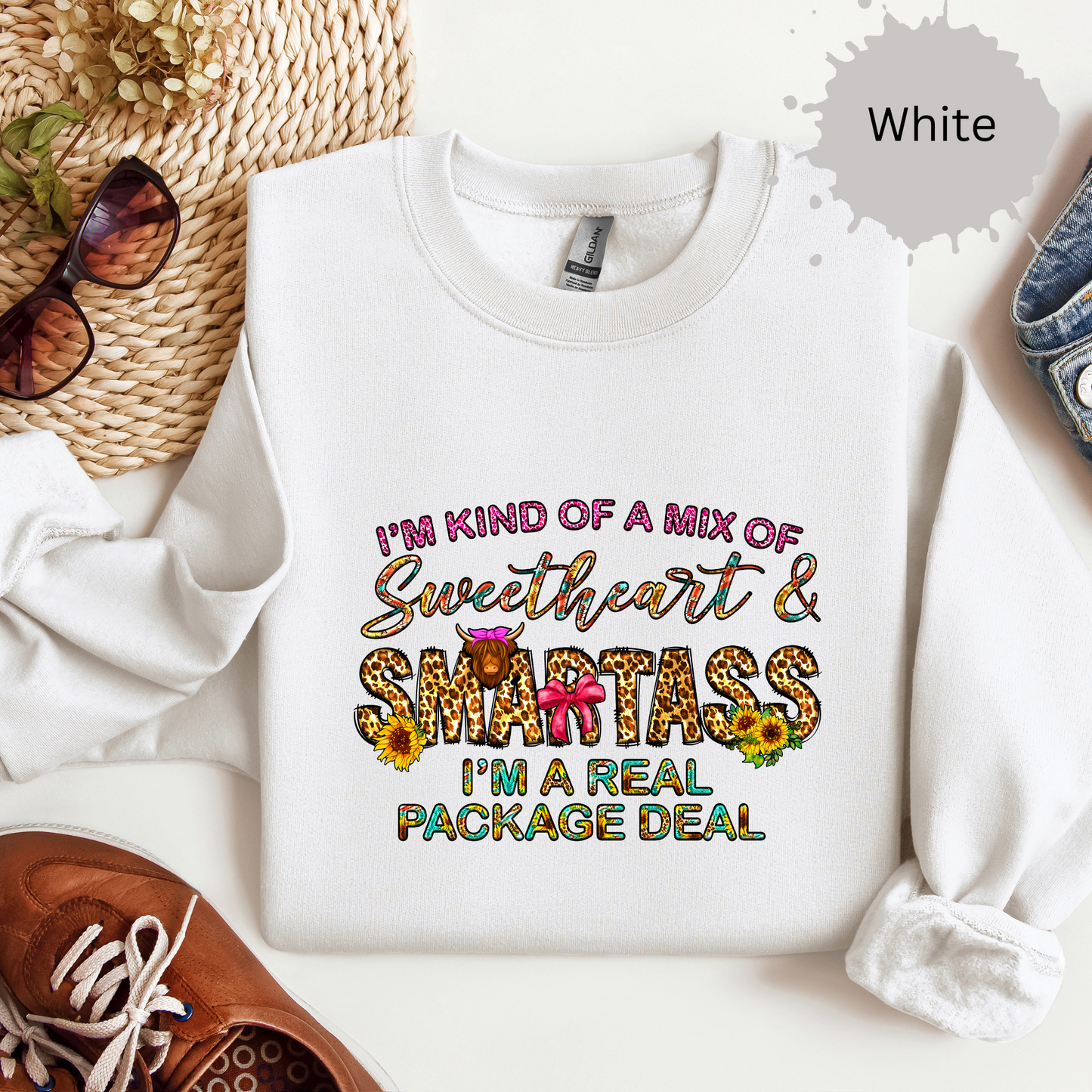 Sweet Smartass Crewneck Sweatshirt