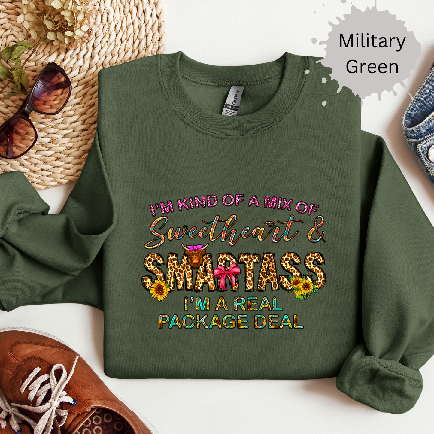 Sweet Smartass Crewneck Sweatshirt