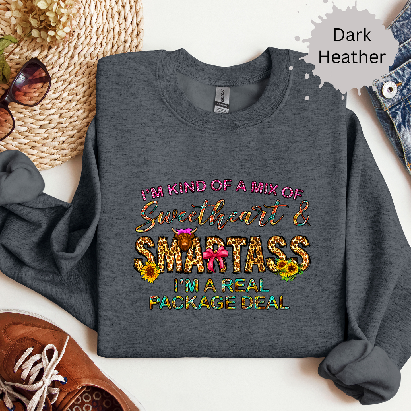 Sweet Smartass Crewneck Sweatshirt