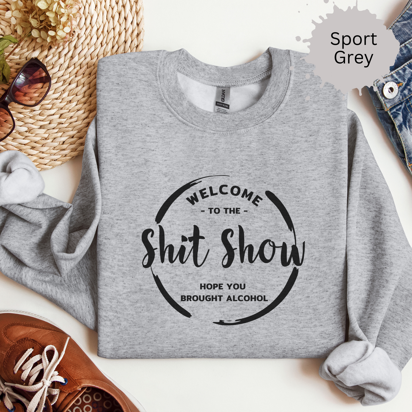 Shit Show Supervisor Crewneck Sweatshirt