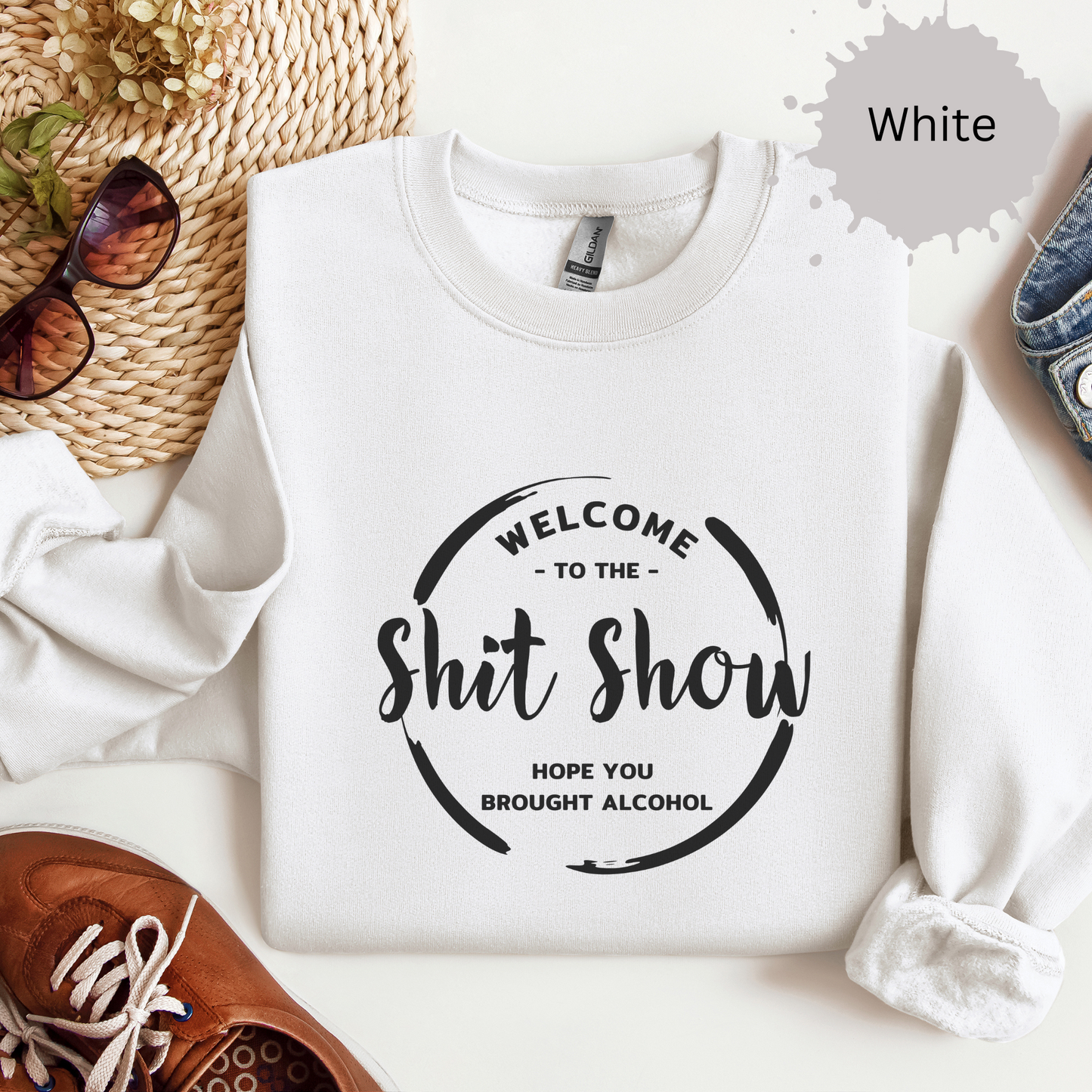 Shit Show Supervisor Crewneck Sweatshirt