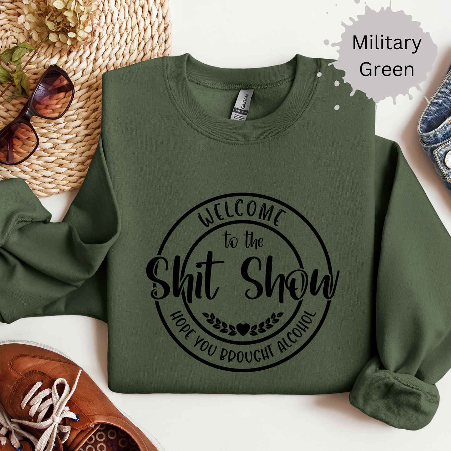 Shit Show Leader Crewneck Sweatshirt