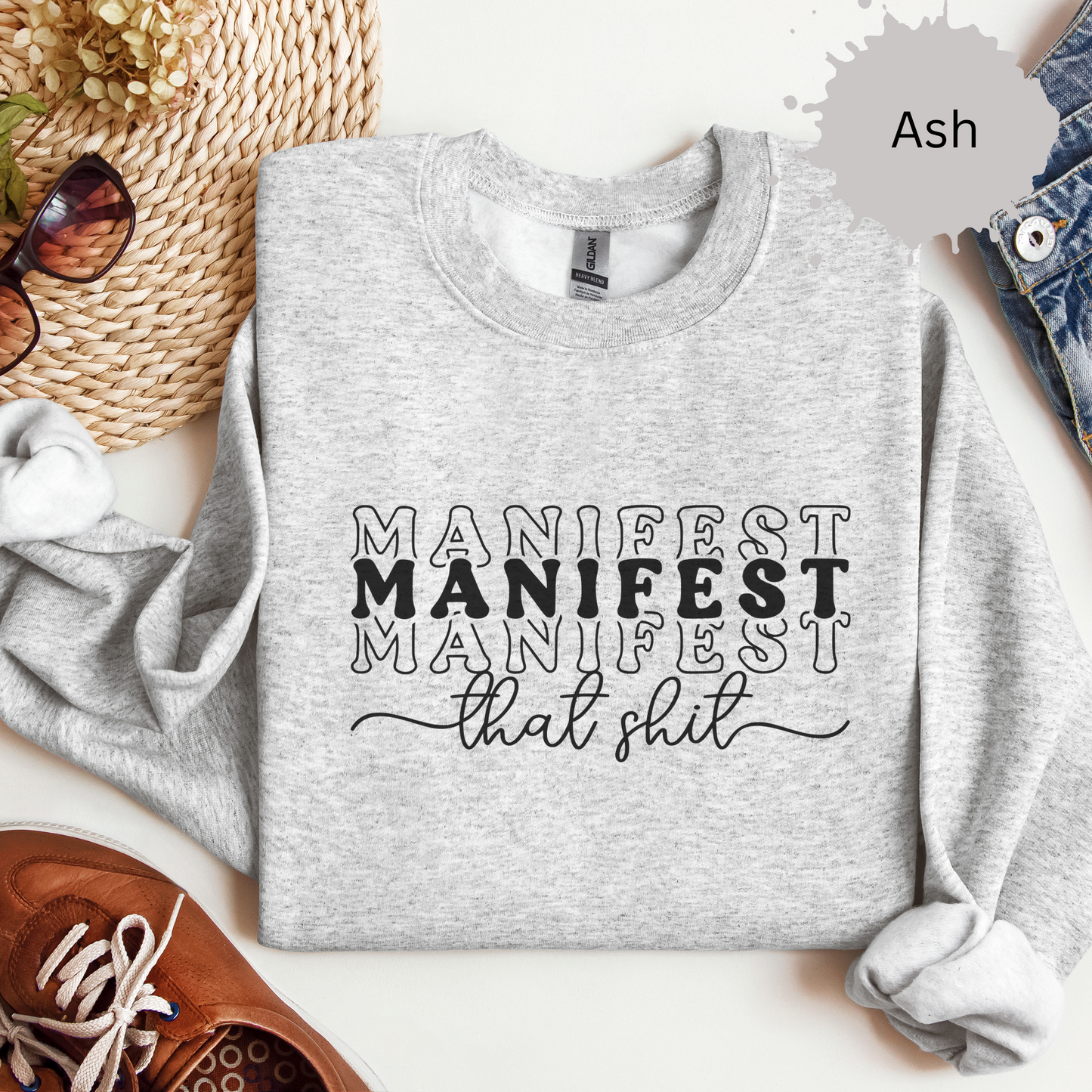 Manifest on Repeat Crewneck Sweatshirt