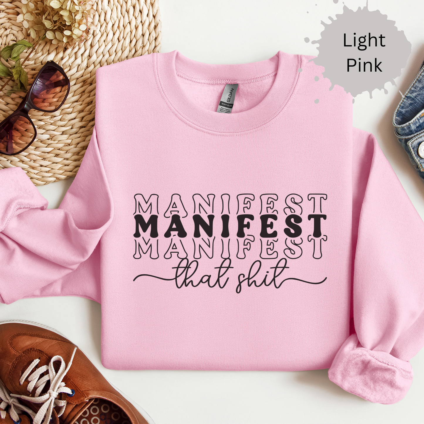 Manifest on Repeat Crewneck Sweatshirt