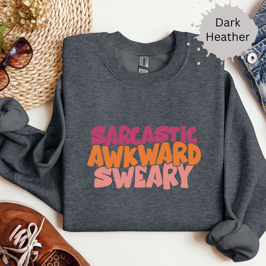 Sarcastic Awkward Sweary Crewneck Sweatshirt