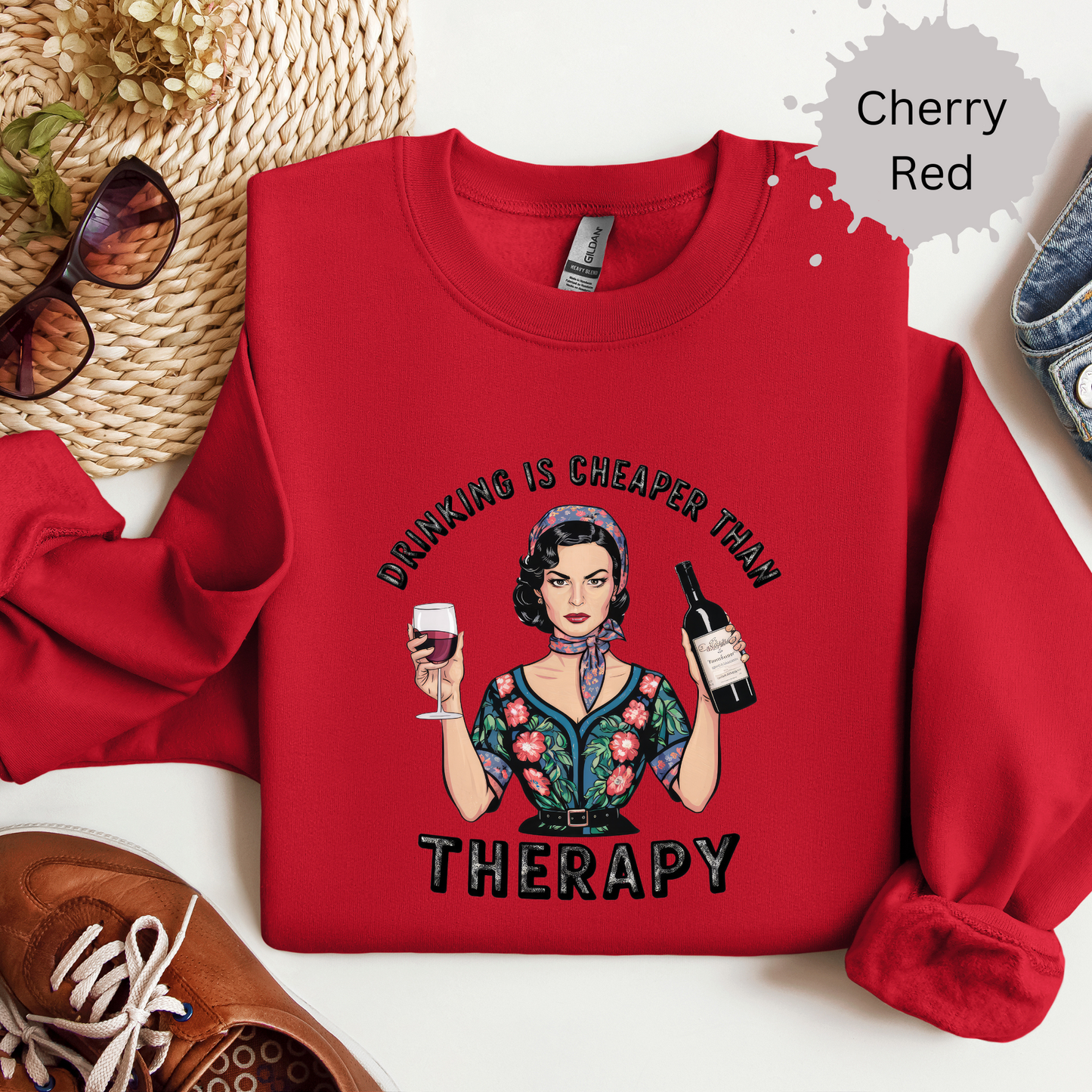 Wine Over Whining Crewneck Sweatshirt