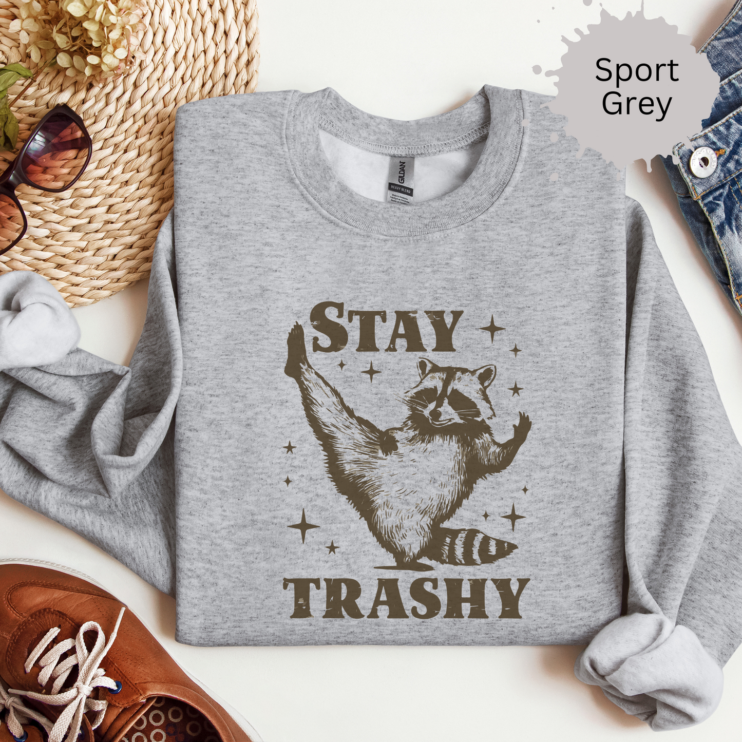 Trashy Vibe Crewneck Sweatshirt