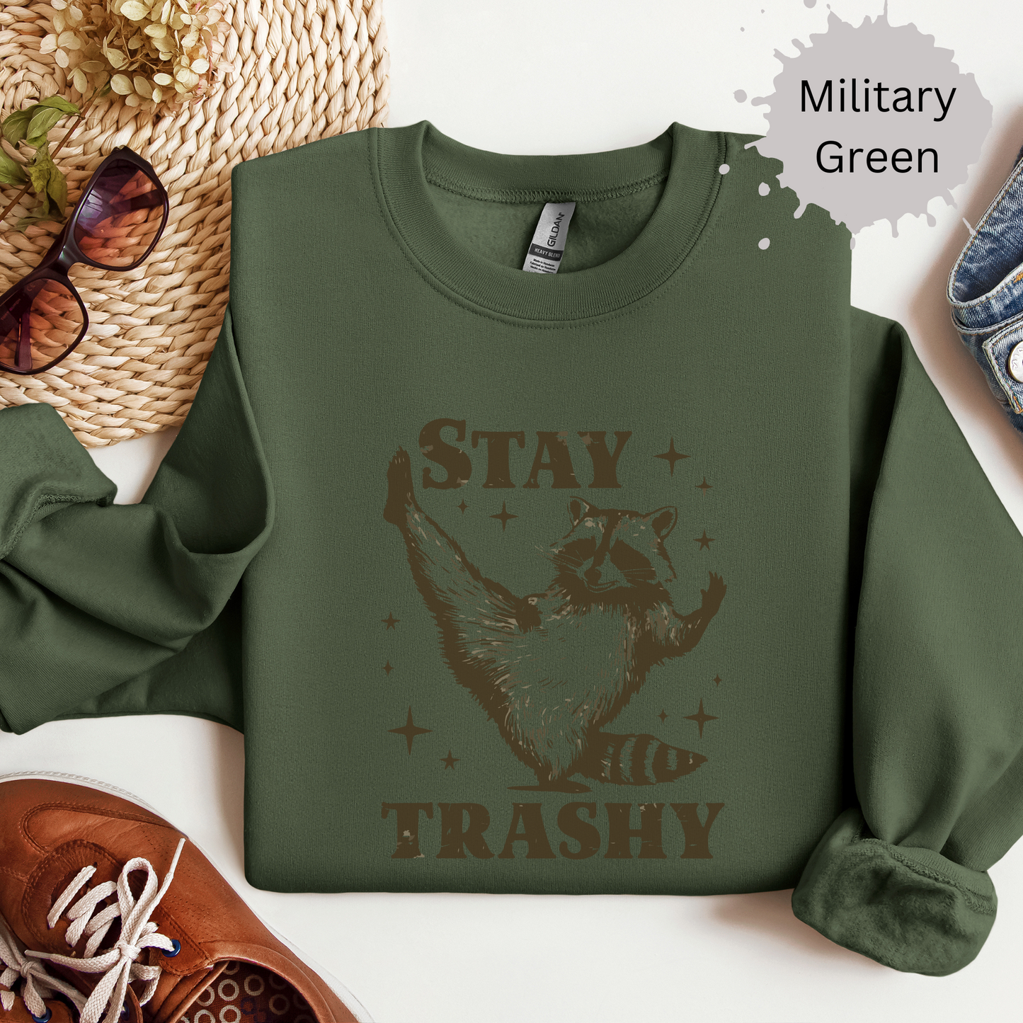 Trashy Vibe Crewneck Sweatshirt