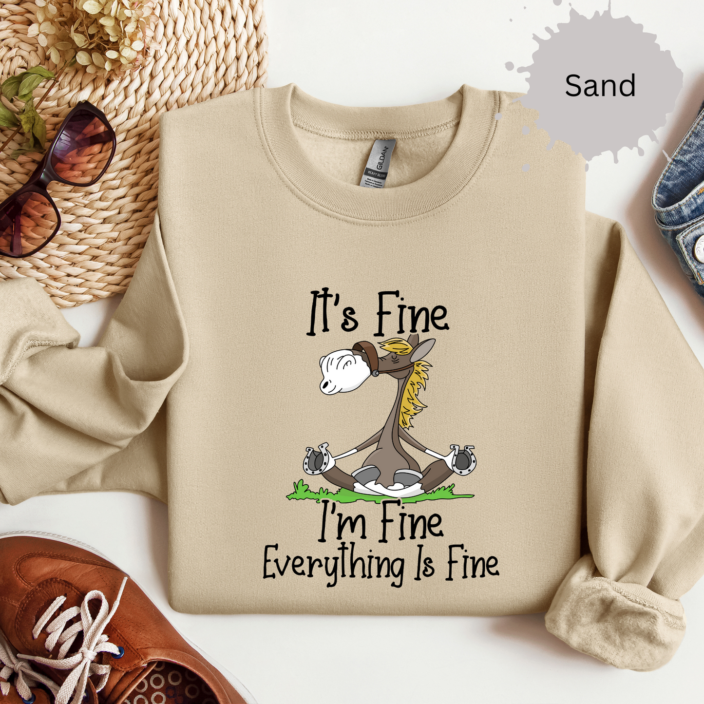 Everything's Fine Crewneck Sweatshirt