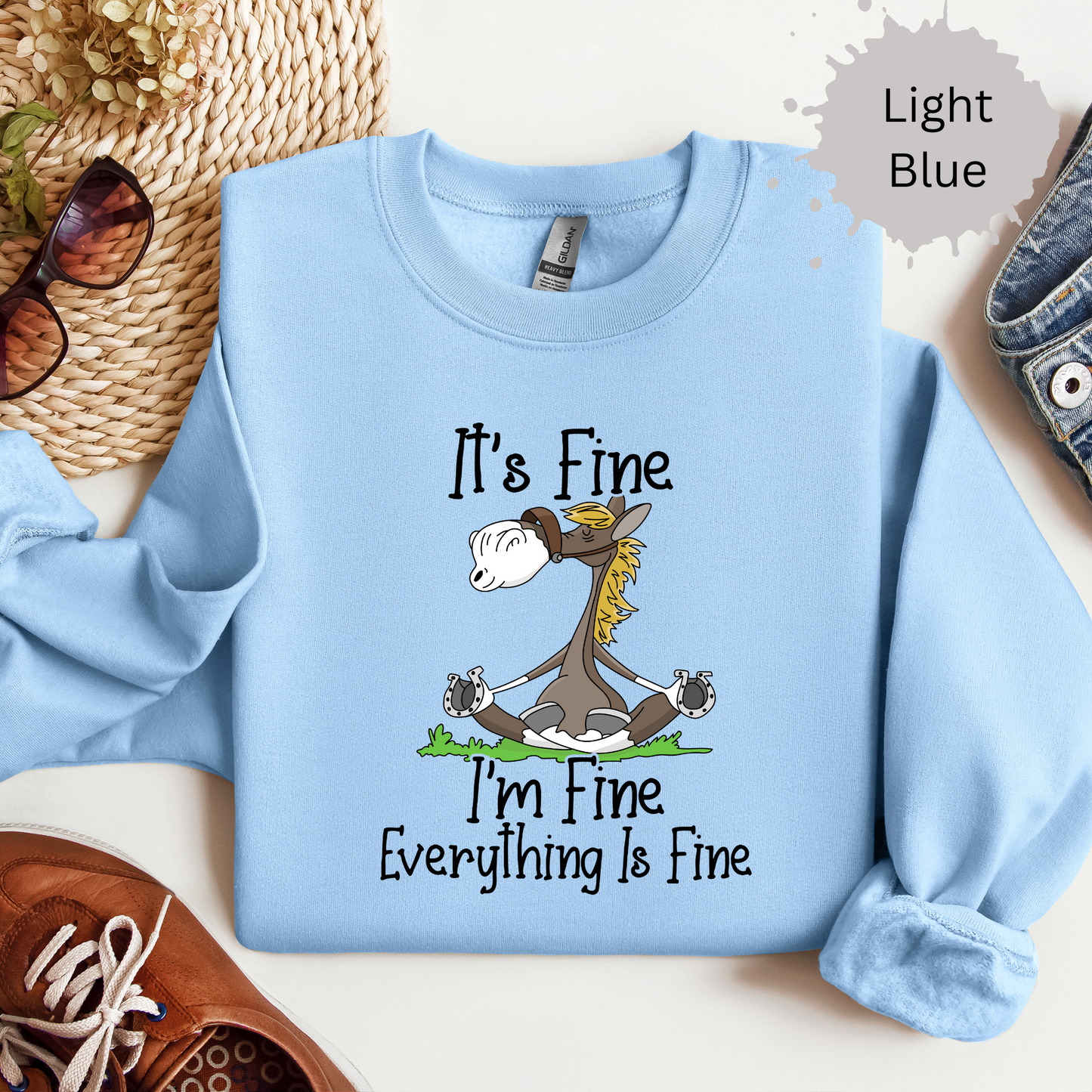 Everything's Fine Crewneck Sweatshirt