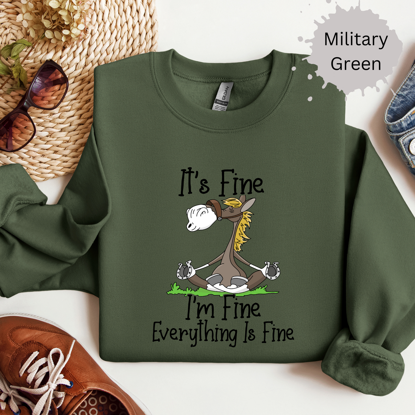 Everything's Fine Crewneck Sweatshirt