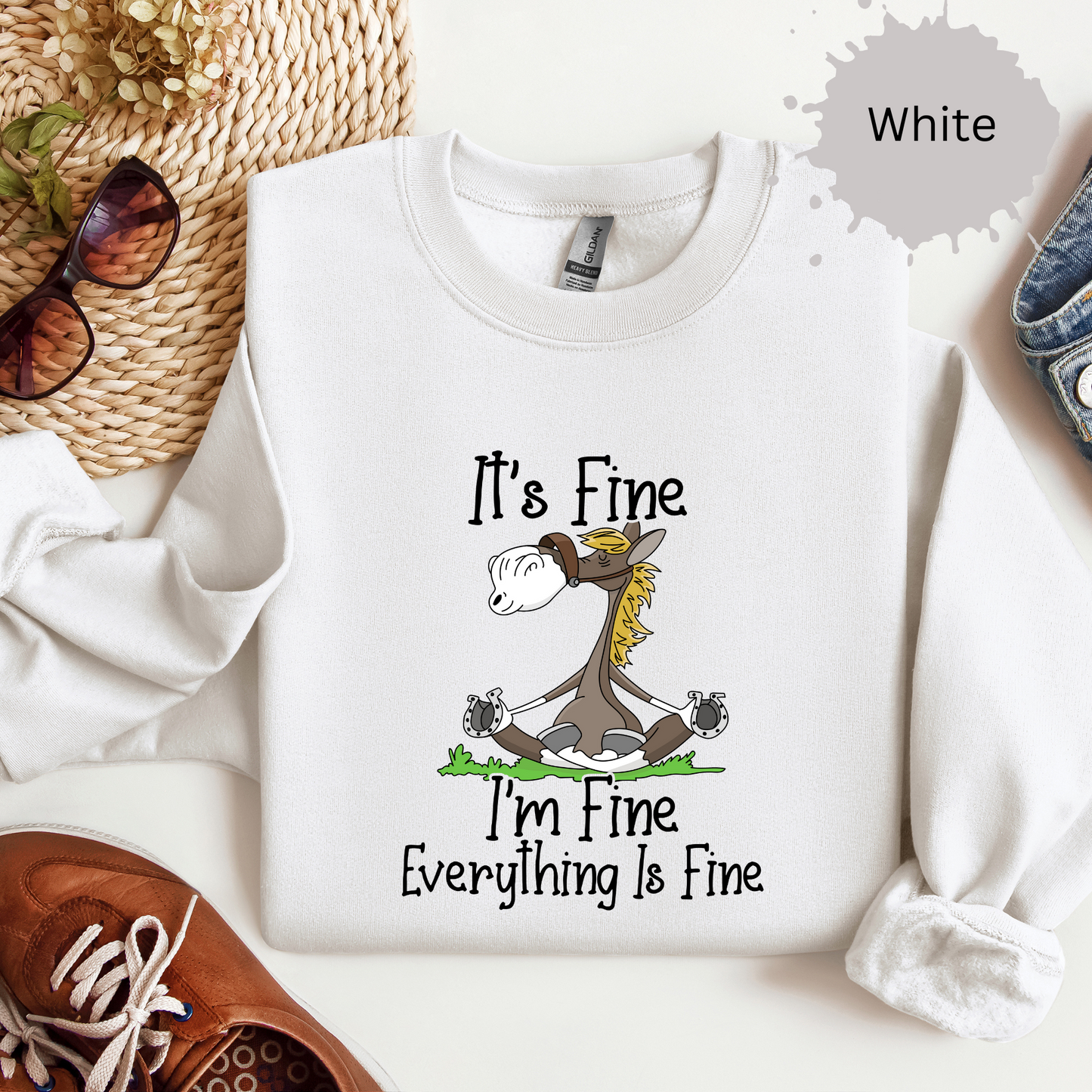 Everything's Fine Crewneck Sweatshirt