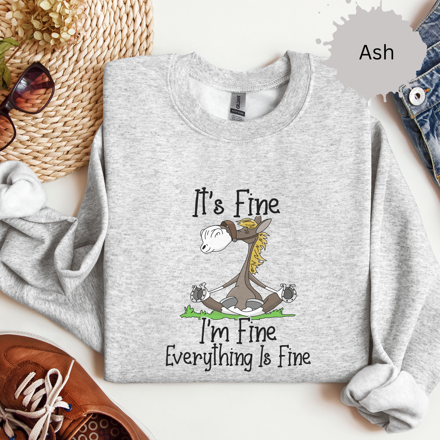 Everything's Fine Crewneck Sweatshirt