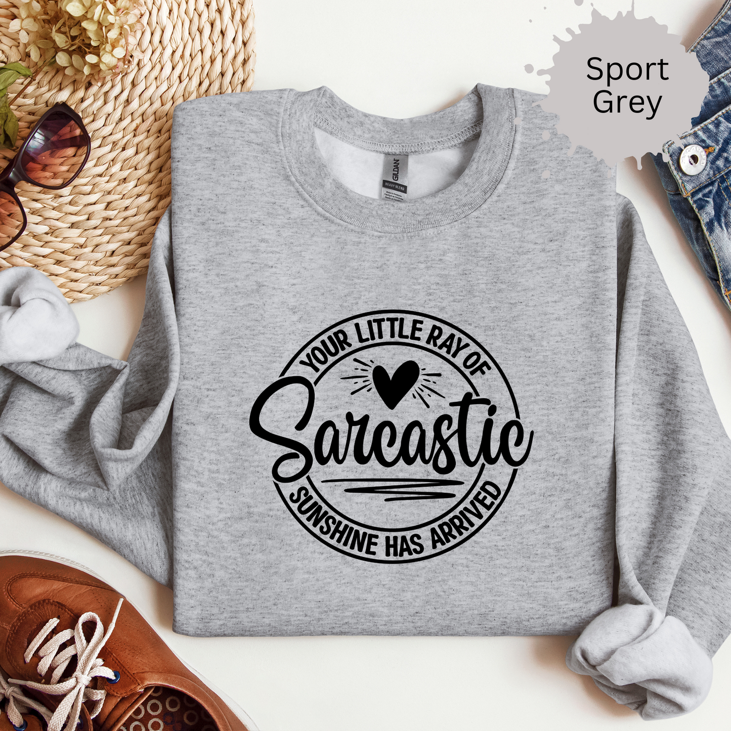 Sarcastic Sunshine Crewneck Sweatshirt