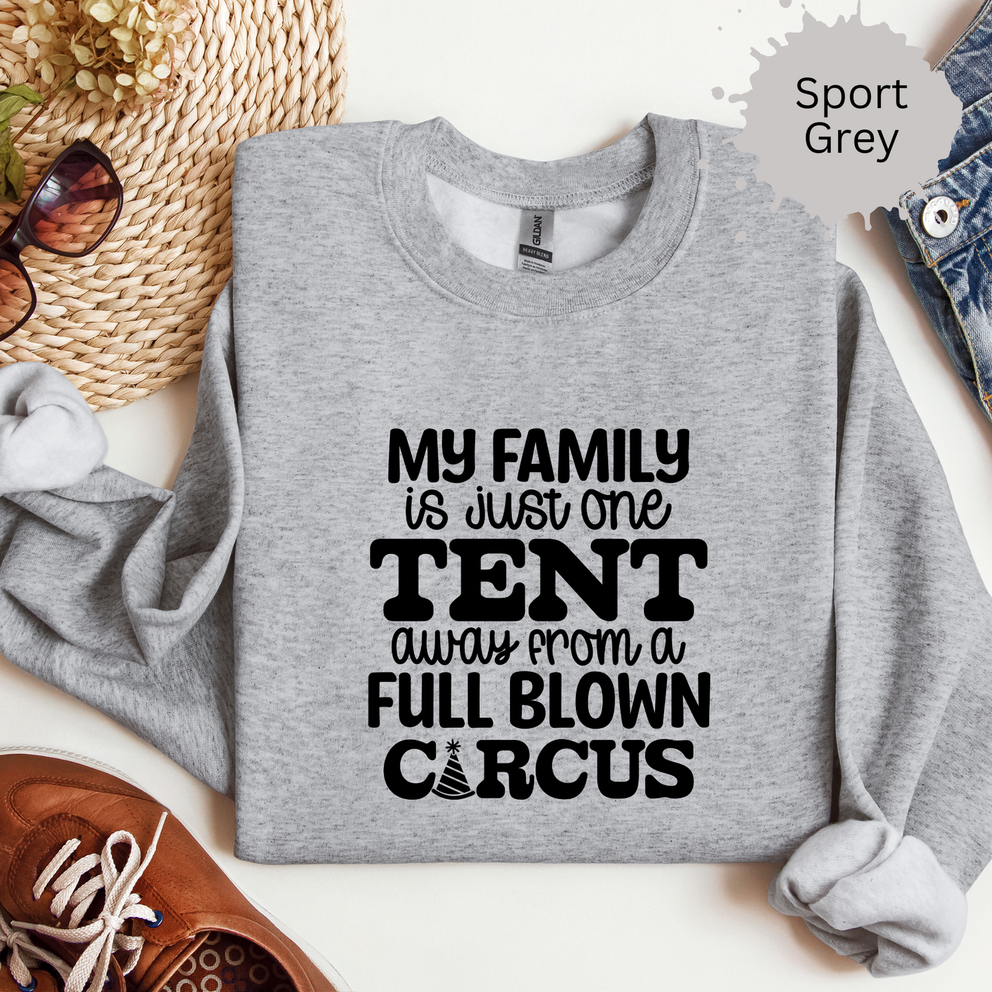 Family Circus Crewneck Sweatshirt