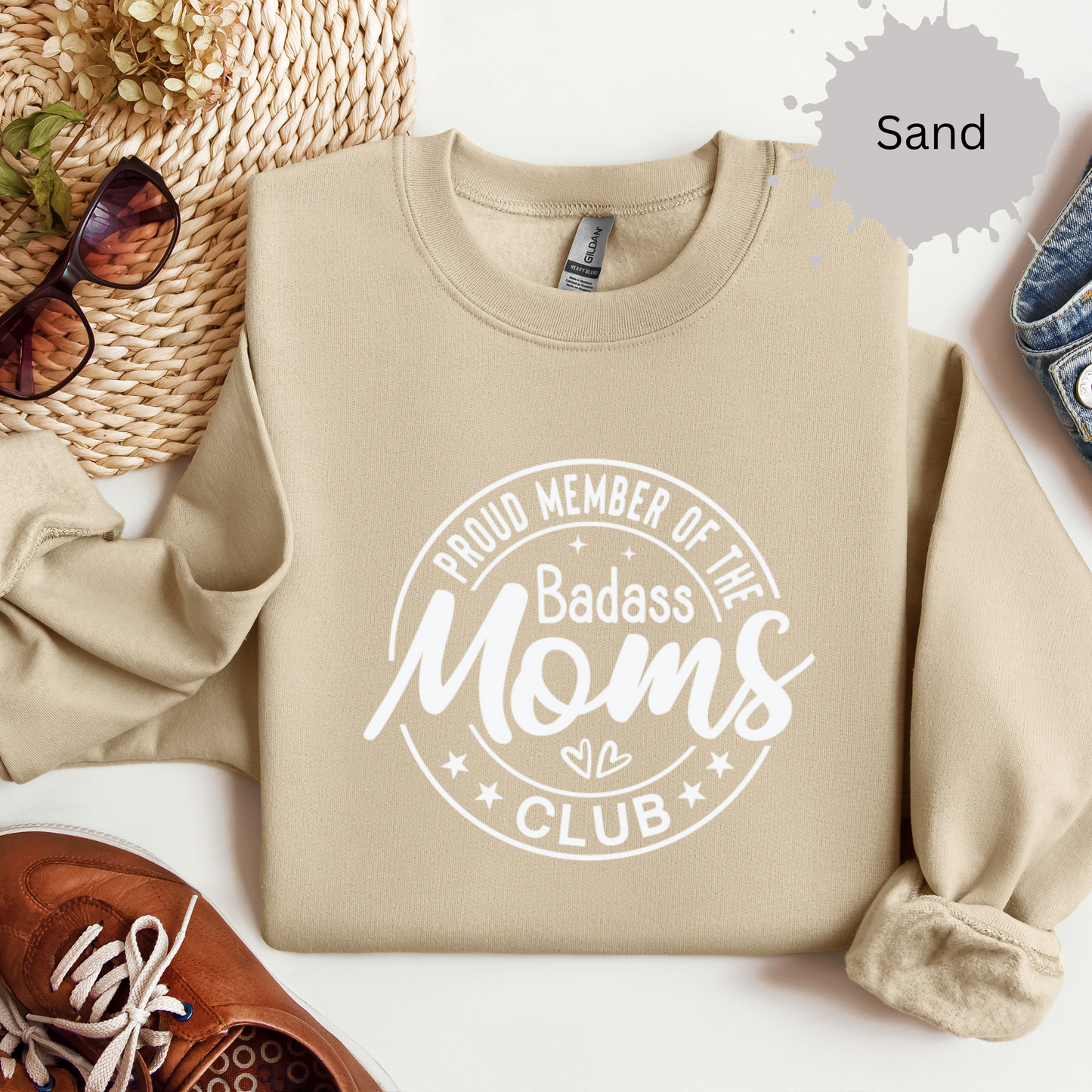 Bad Ass Moms Club Crewneck Sweatshirt