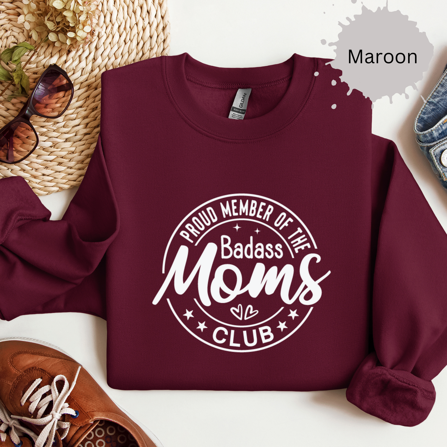 Bad Ass Moms Club Crewneck Sweatshirt