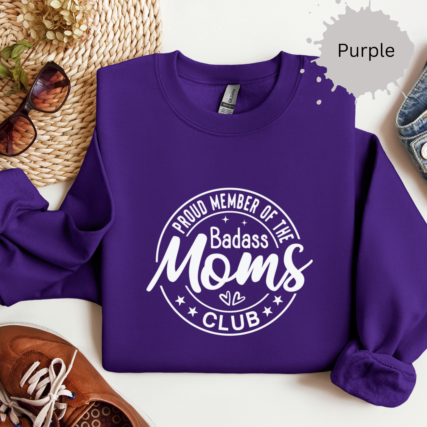 Bad Ass Moms Club Crewneck Sweatshirt